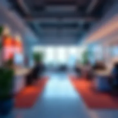 Innovative Workspace in Dubai Internet City A vibrant workspace environment within Dubai Internet City highlighting innovation and collaboration