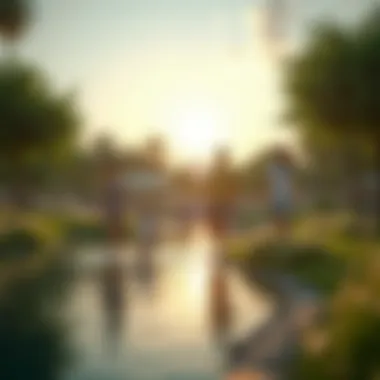 Active Lifestyle in the Heart of Nature Residents enjoying outdoor recreational activities amidst the natural surroundings.
