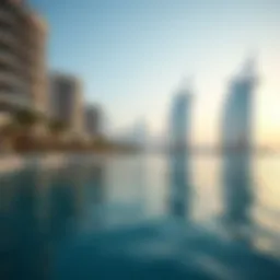 A panoramic view of Jumeirah Beach Residence