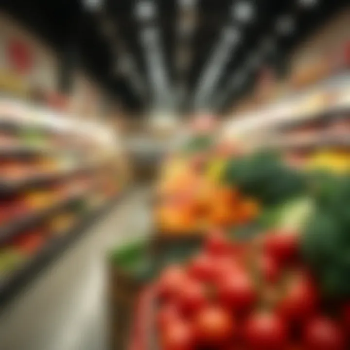 Interior of Samary Supermarket filled with fresh produce and diverse product offerings