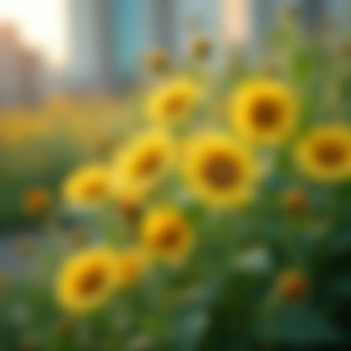 Close-up of local flora thriving in Dubai's spring