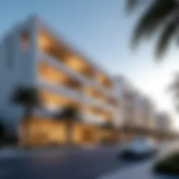 Architectural facade of Zabeel Plaza showcasing modern design elements